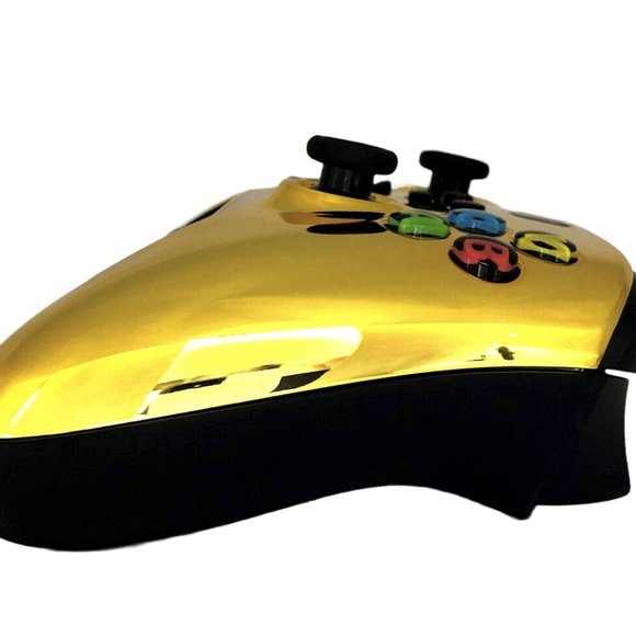 Custom Microsoft Xbox Series X / S Wireless Controller - Glossy Chrome Gold - Picture 5 of 8